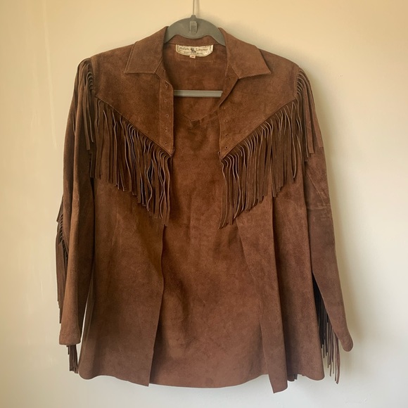 Ralph Lauren Suede Fringe Jacket - Picture 1 of 7